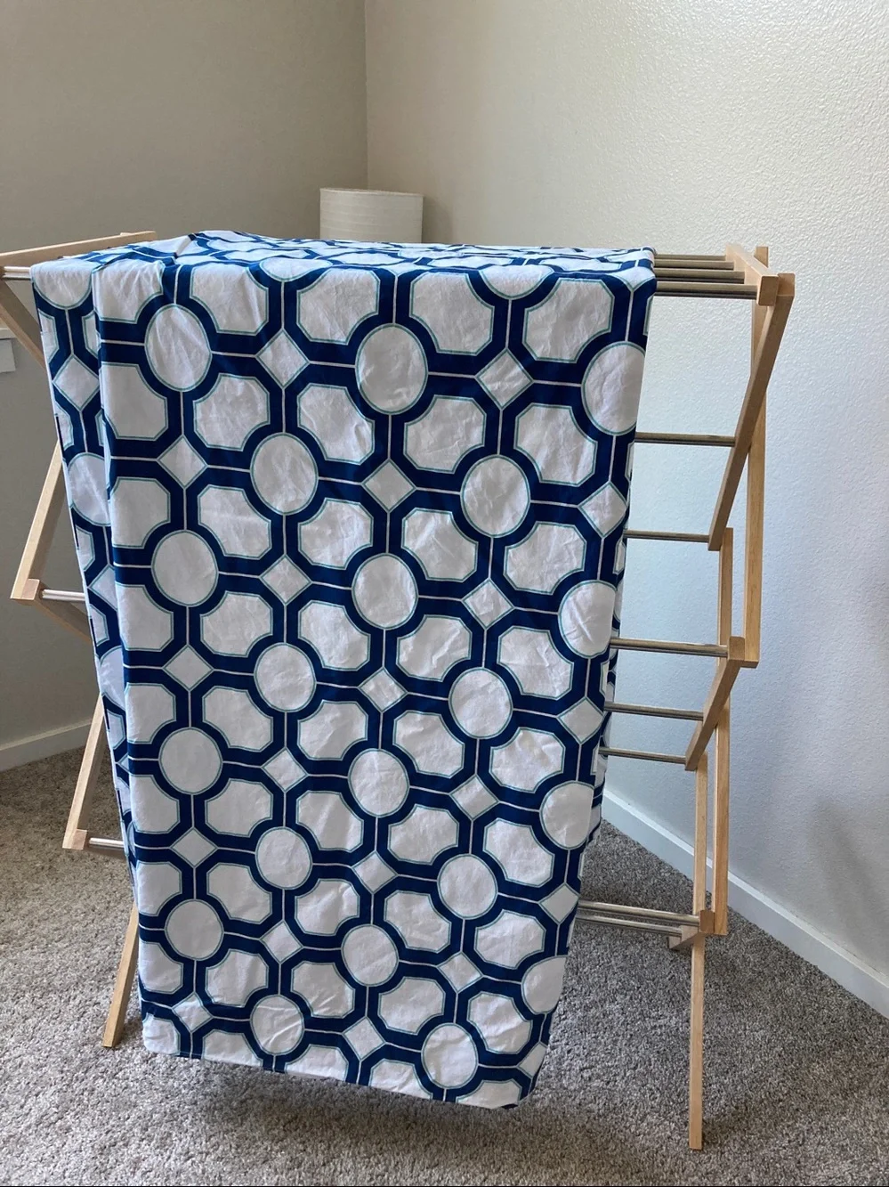 Pottery Barn Nova Geo duvet cover geometric lattice pattern Full/Queen Cotton